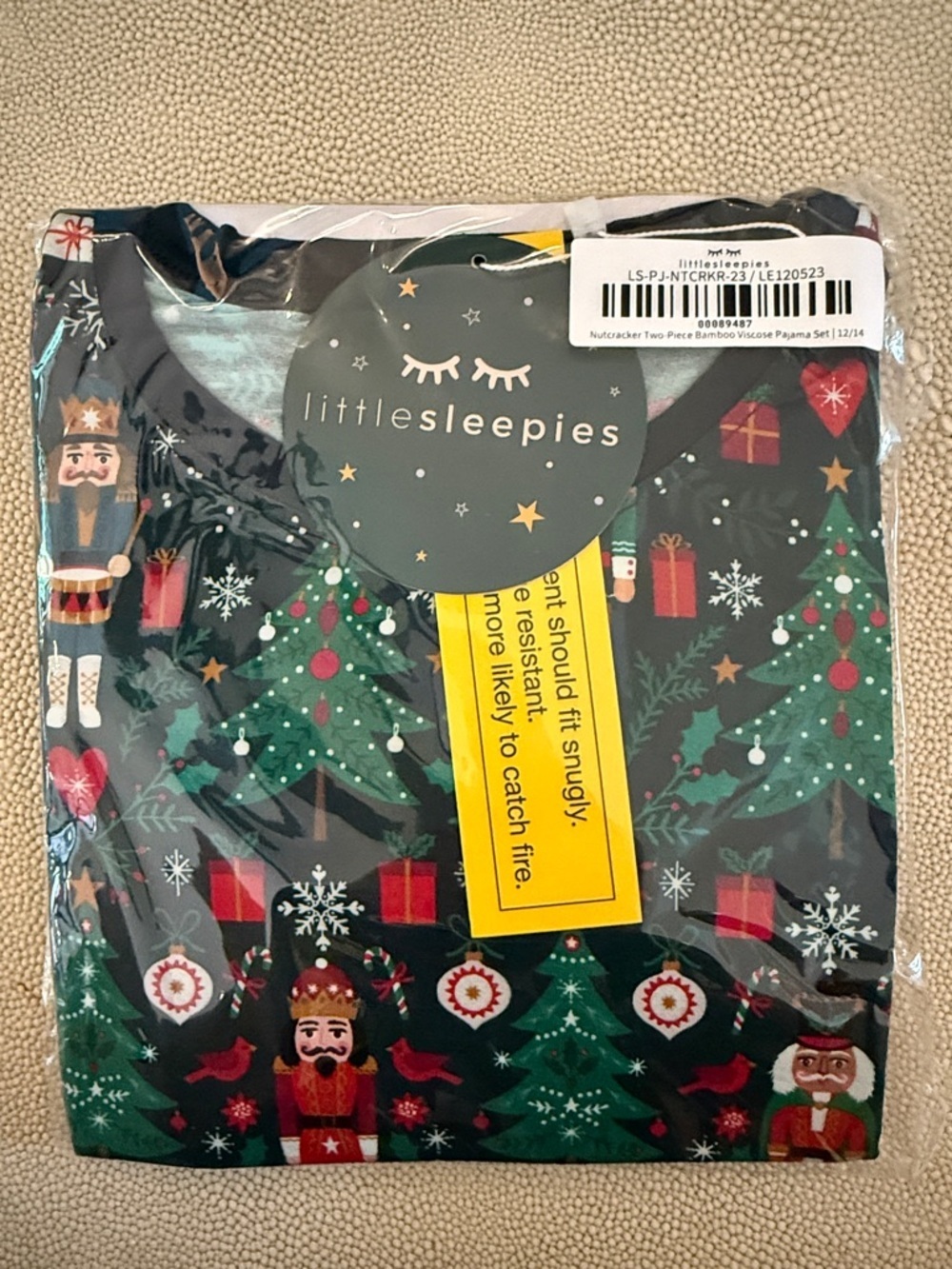 Little Sleepies Night at the Nutcracker Bamboo Pajama Set 12/14 NWT